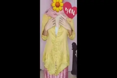 Live Ukhti Kebaya Hijab Pink Berani Menggoda Indo